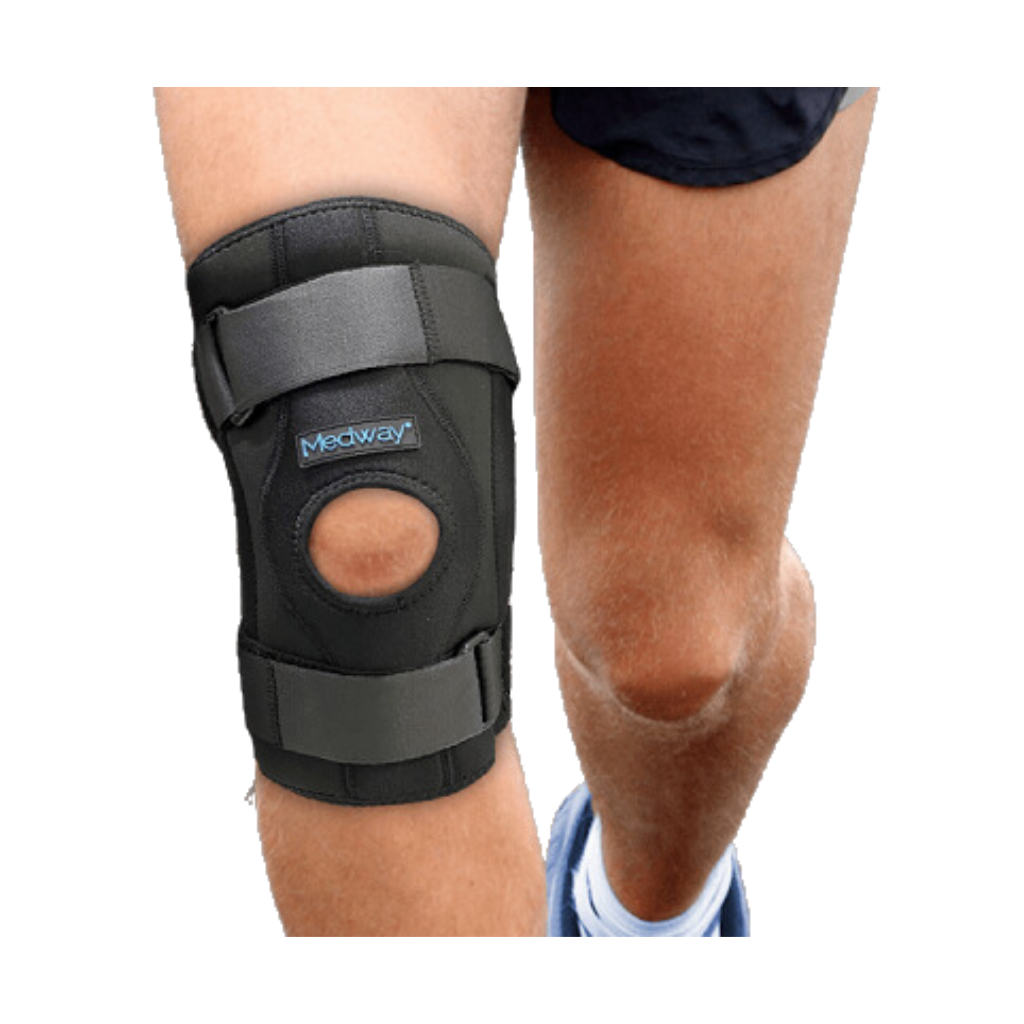 Rodillera Medway con doble soporte lateral para estabilidad y alivio