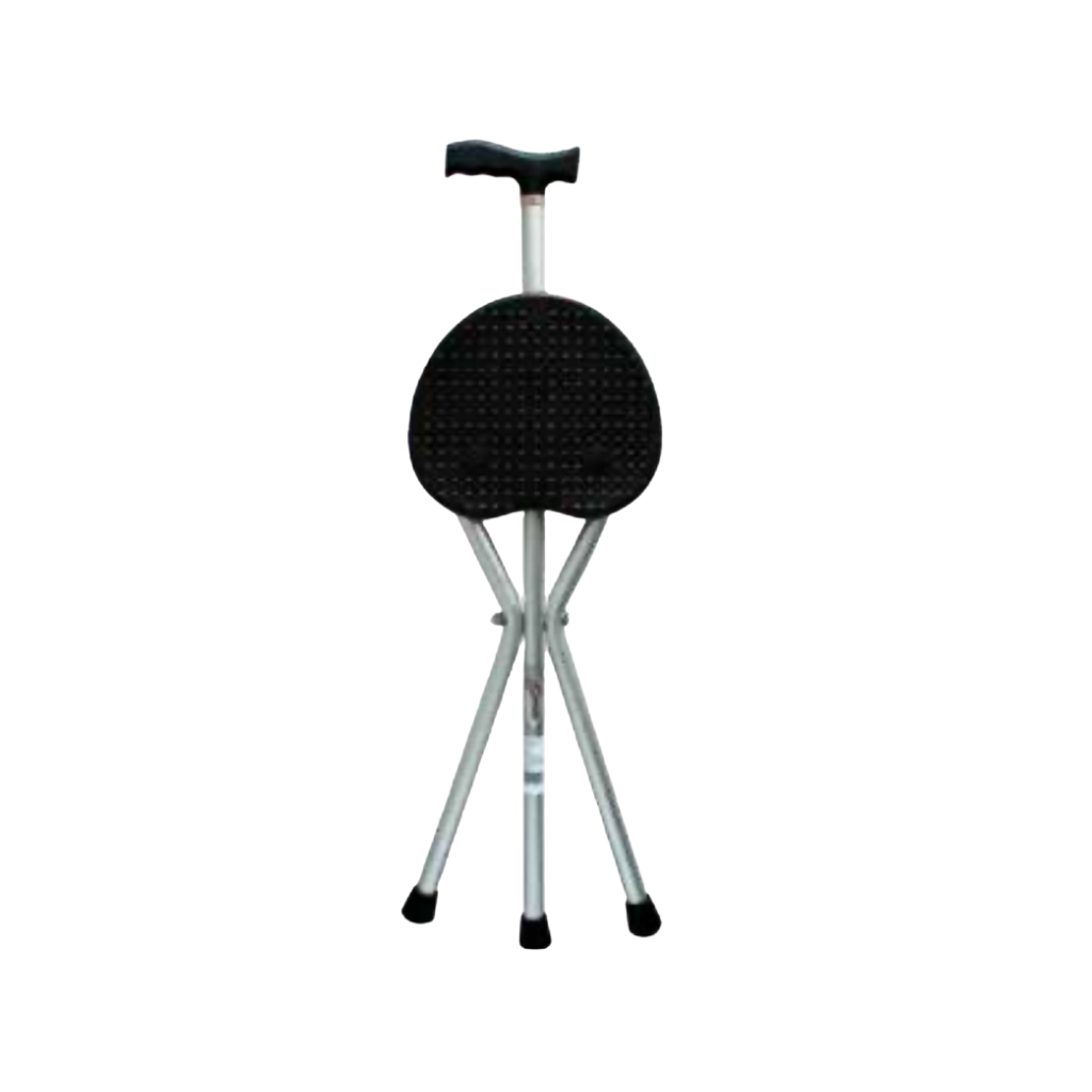 Bastón con asiento plegable Speedy, cómodo y seguro