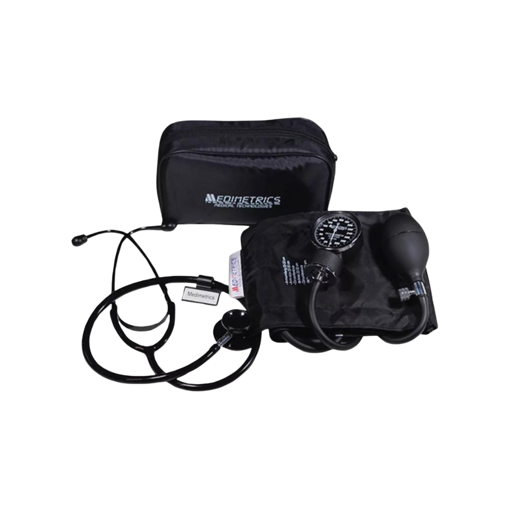 Kit Baumanómetro y Estetoscopio Medimetrics– Ideal para estudiantes de medicina o enfermería