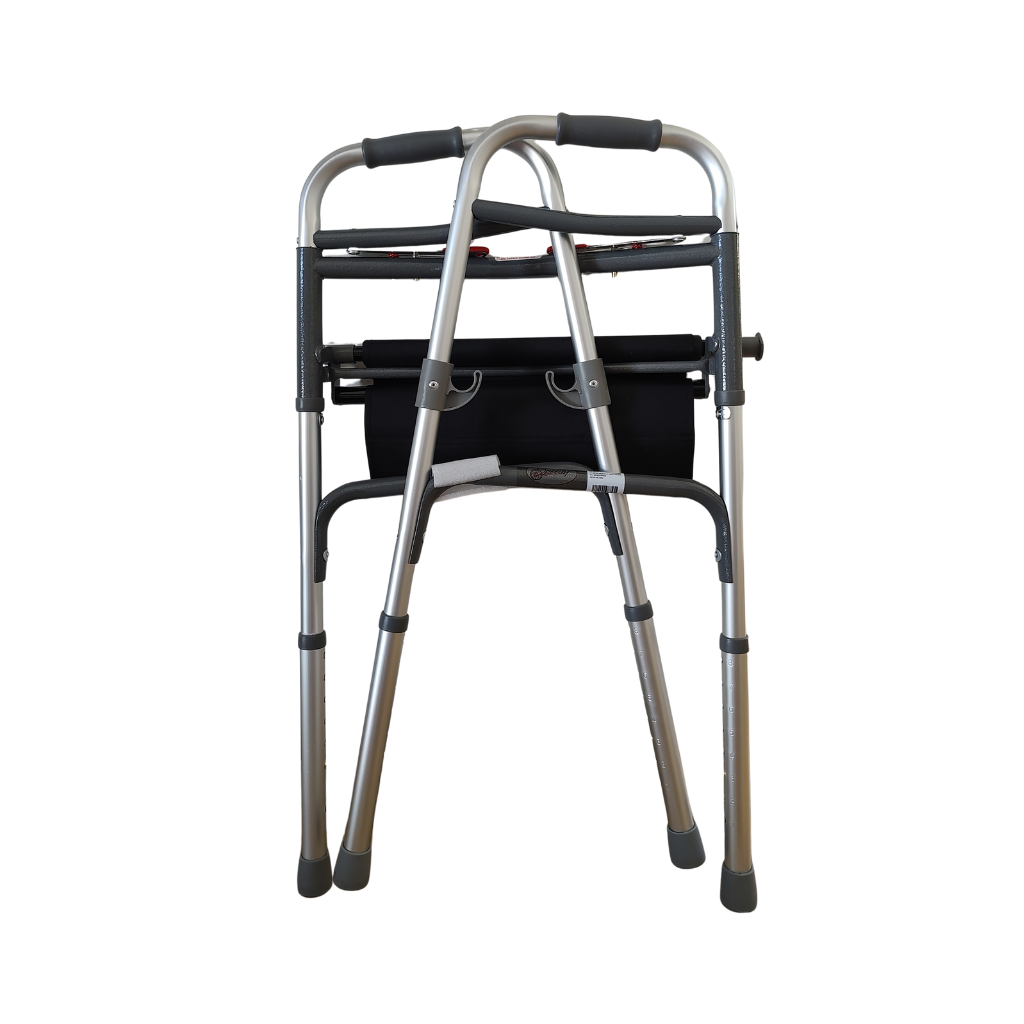 Andadera con asiento de lona plegable y desmontable Speedy
