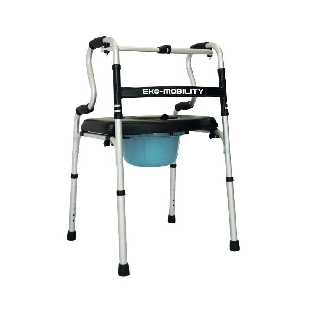 Andadera doble apoyo, silla cómodo, asiento para ducha Eko Mobility