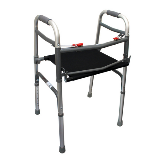 Andadera con asiento de lona plegable y desmontable Speedy