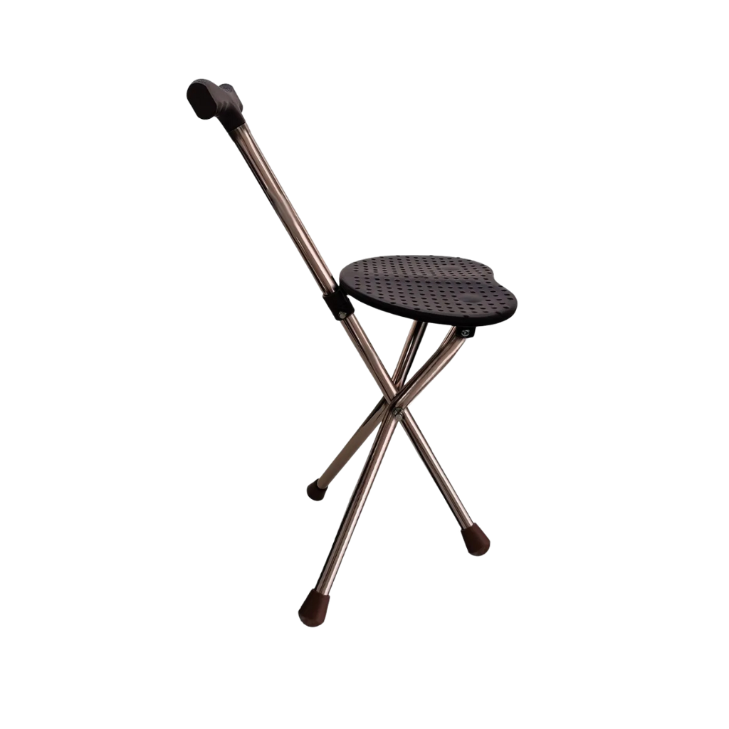 Bastón con asiento plegable Speedy, cómodo y seguro