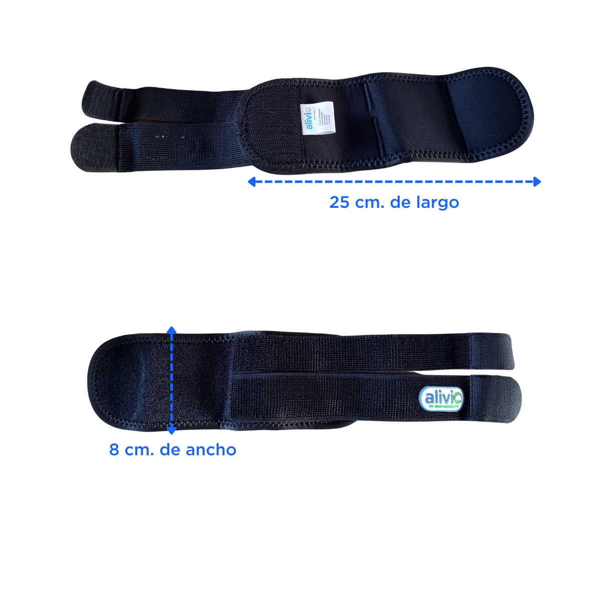 Muñequera de compresión con doble correa Alivio