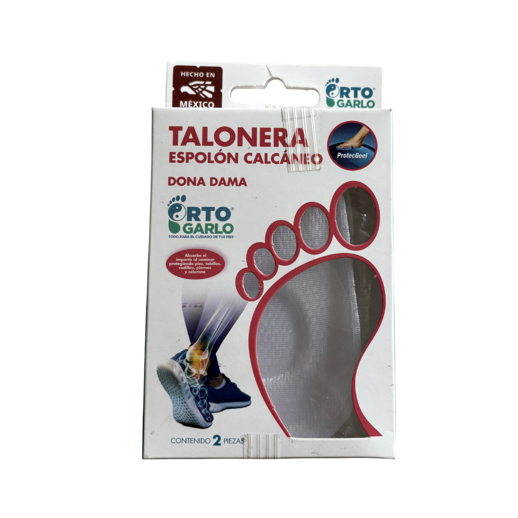 Talonera de gel espolón calcáneo Orto Garlo