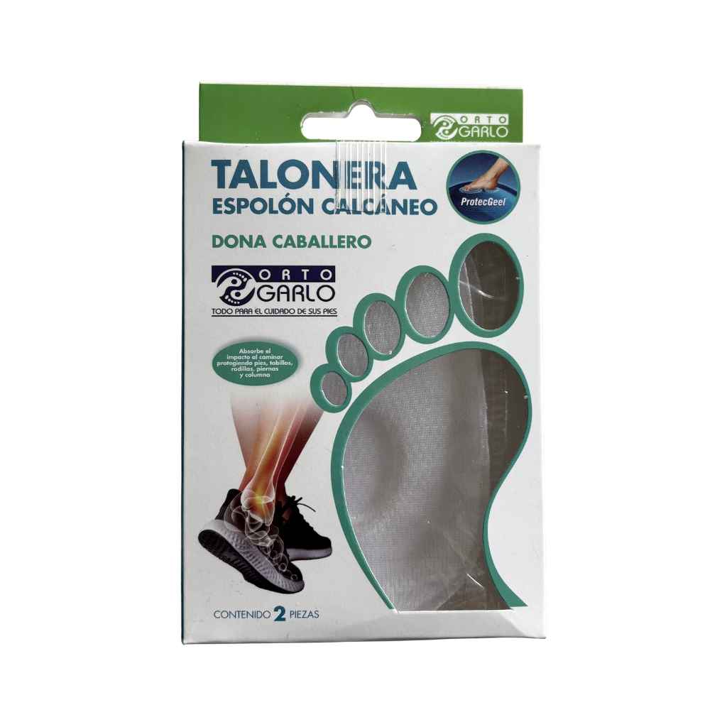 Talonera de gel espolón calcáneo Orto Garlo