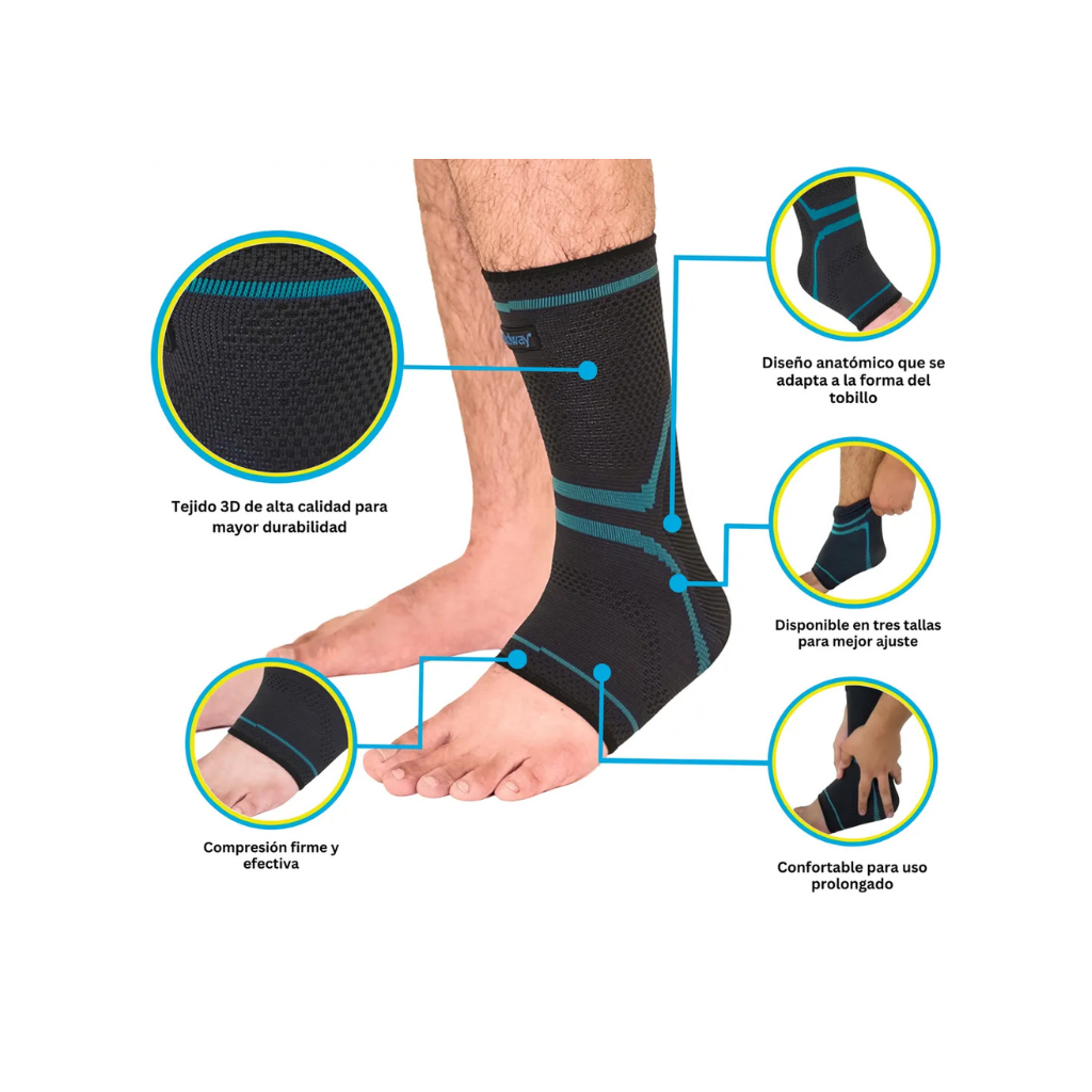 Tobillera elástica deportiva Medway – Compresión para tu recuperación
