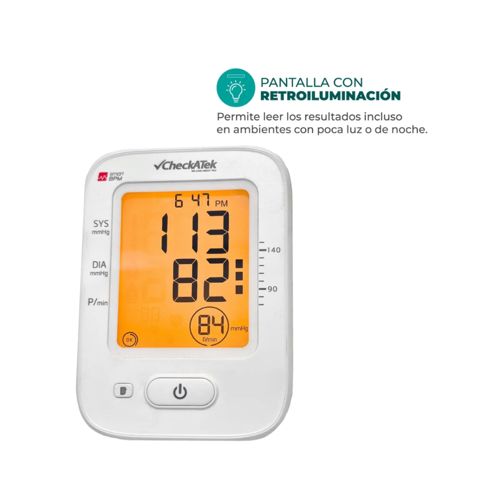 Baumanómetro Digital de Brazo con Voz y pantalla LCD Checkatek