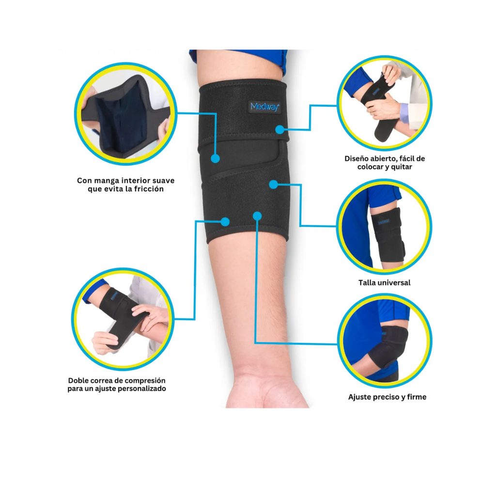 Codera ajustable Medway unitalla para lesiones y rehabilitación