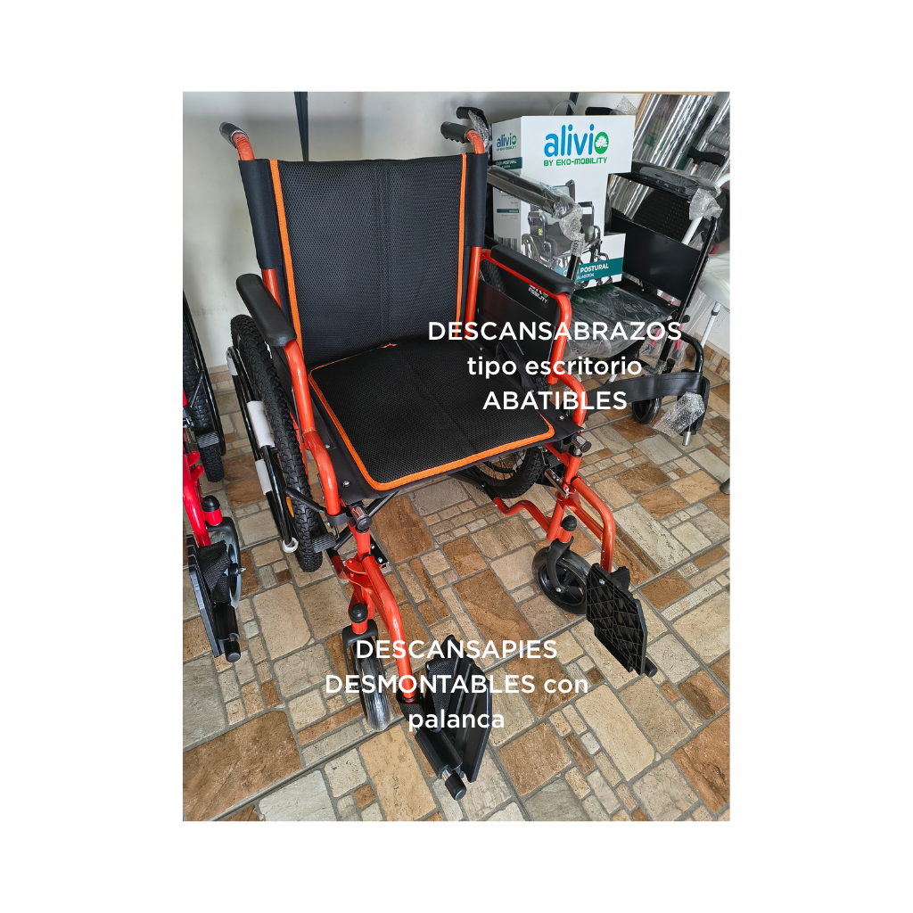 Silla de Ruedas Todo Terreno más ancha 48 cm Eko Mobility