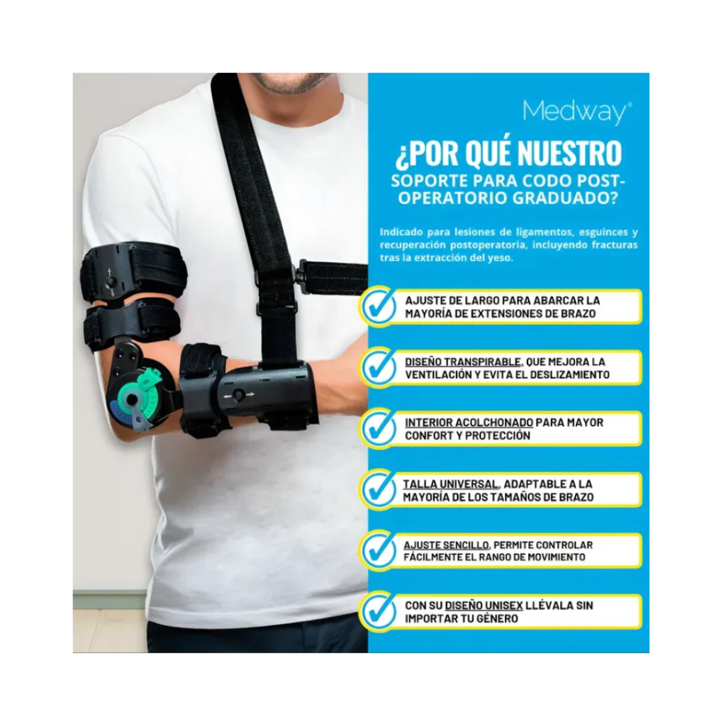 Codera Ferula Graduable Soporte Post-operatorio Ortopedica Medway
