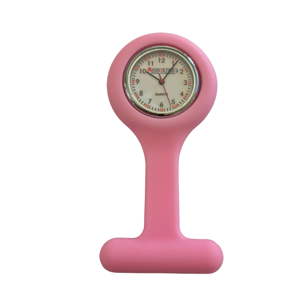 Reloj segundero para enfermería Medimetrics acero solapa