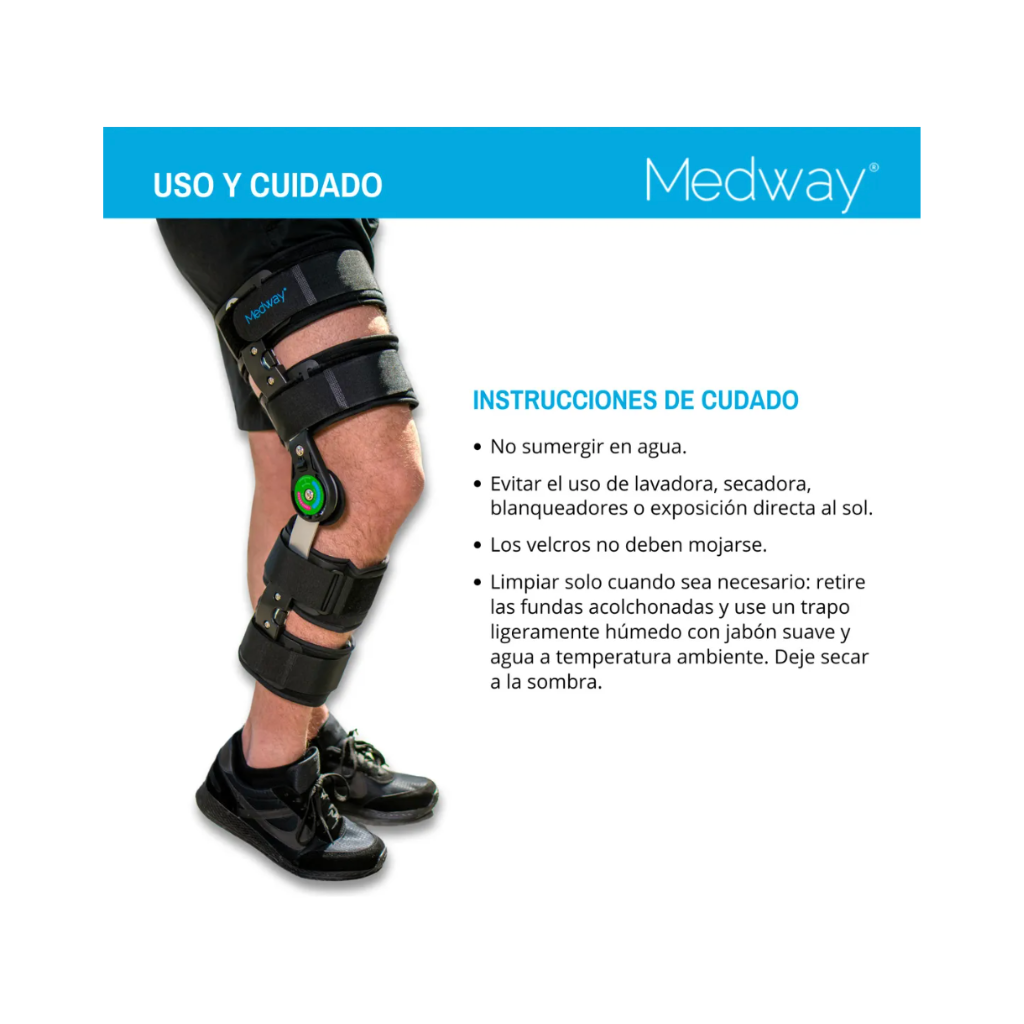 Rodillera Mecánica Post Operatoria Graduable Medway
