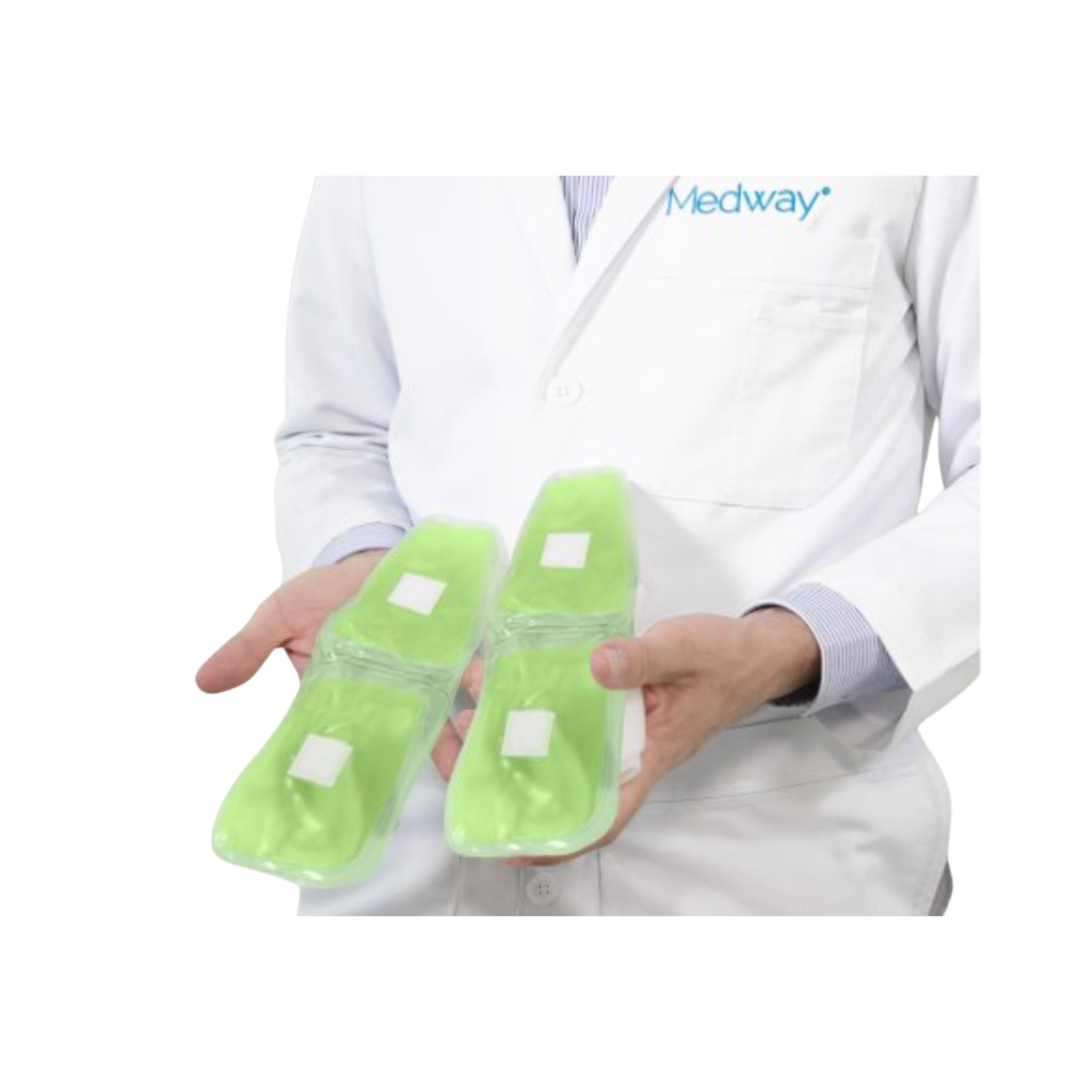 Tobillera Férula con compresas de Gel Terapia de Frío/Calor Medway