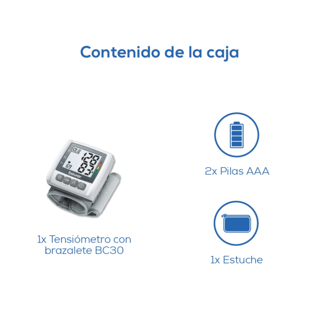 Baumanómetro Digital de Muñeca Beurer BC30 Compacto y Automático