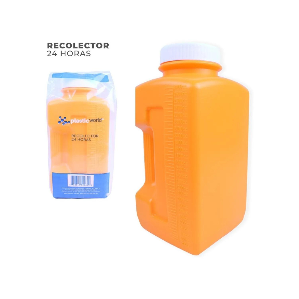 Bote Contenedor Recolector De Orina 24 Hrs., 2.7 Lts-marca GH Medic